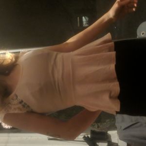 Pink sleeveless shirt